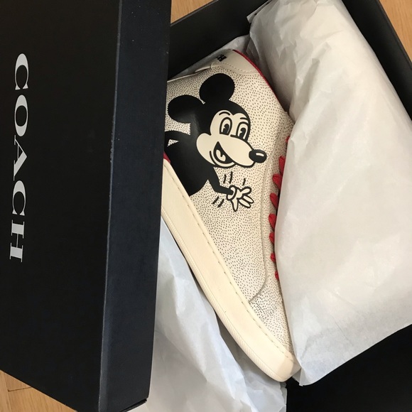 🐭❤️ Coach Disney Mickey X Keith Haring High Top Sneaker - Picture 7 of 13